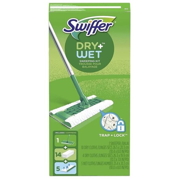 Swiffer Sweeper 2-in-1 Sweep and Mop Starter Kit,1 Mop + 19 Refills - Picture 3 of 6